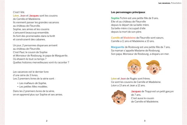 EXTRAIT INTERIEUR LES VACANCES DE LA COMTESSE DE SÉGUR