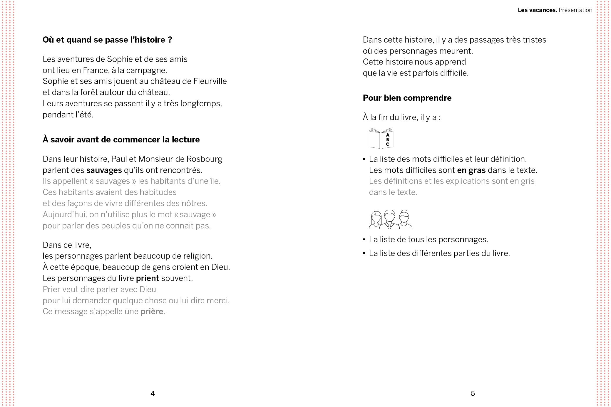 EXTRAIT INTERIEUR LES VACANCES DE LA COMTESSE DE SÉGUR