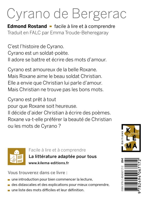 quatrième de couverture cyrano de bergerac