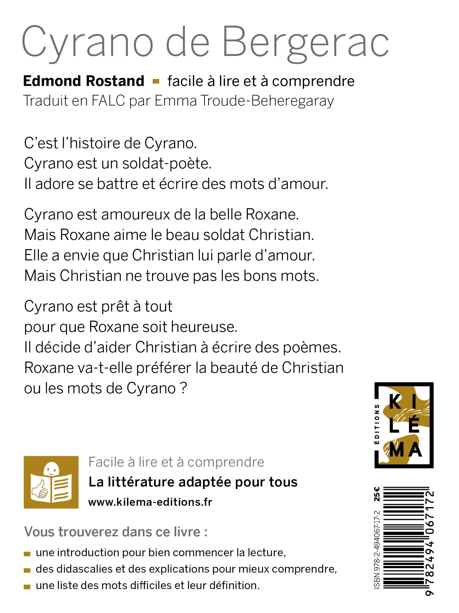 quatrième de couverture cyrano de bergerac