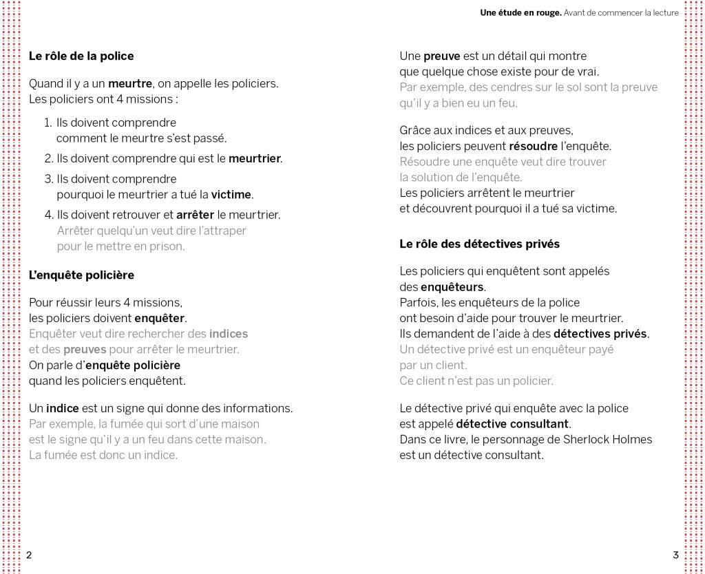 Une étude en rouge