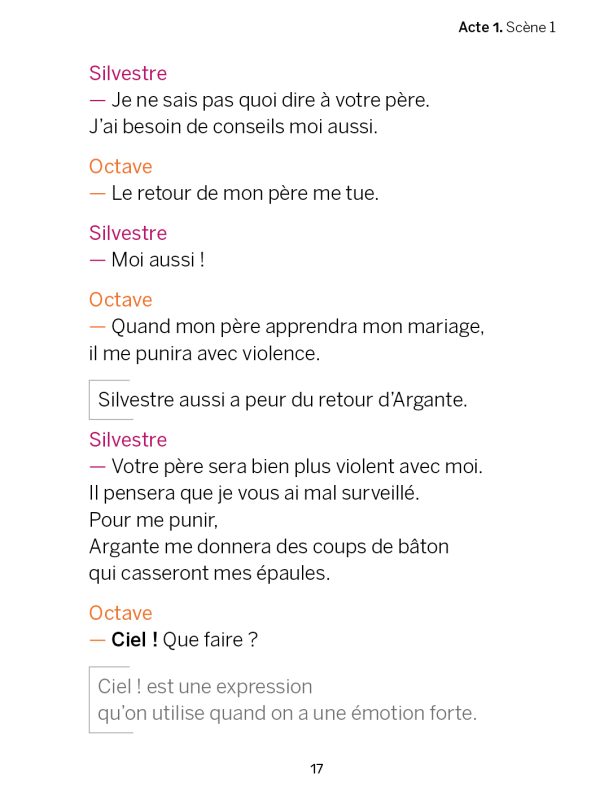 Les fourberies de Scapin de Molière - Livre FALC - éditions Kiléma