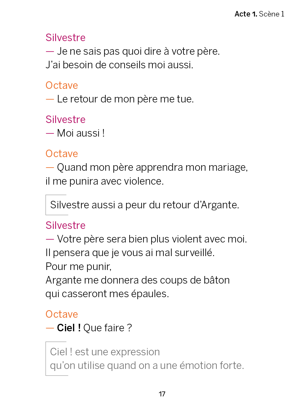 Les fourberies de Scapin de Molière - Livre FALC - éditions Kiléma