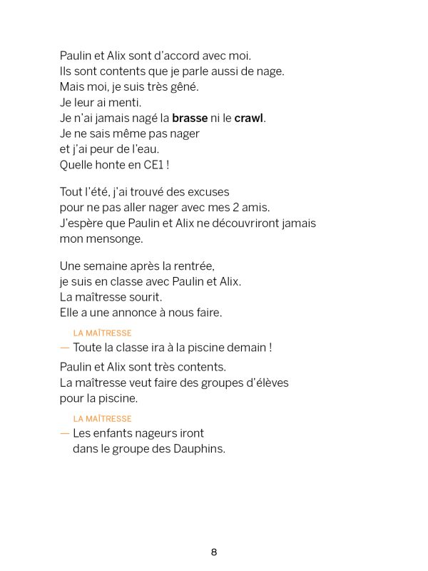 Le grand bain - Marie Lenne-Fouquet - Livre FALC - Kiléma Éditions