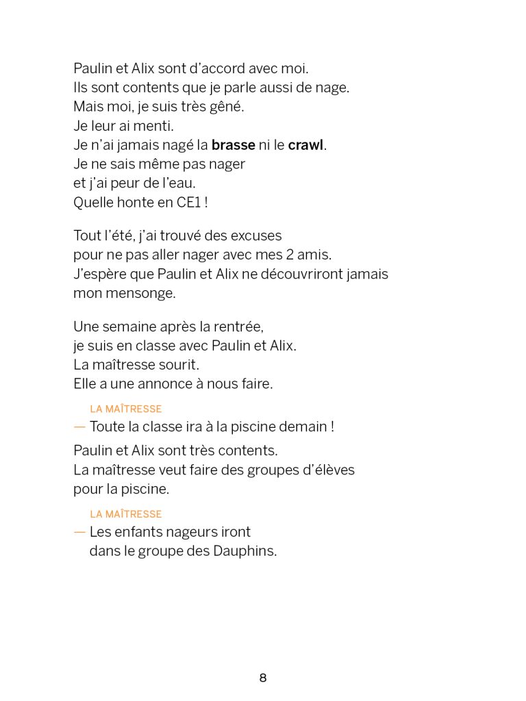 Le grand bain - Marie Lenne-Fouquet - Livre FALC - Kiléma Éditions