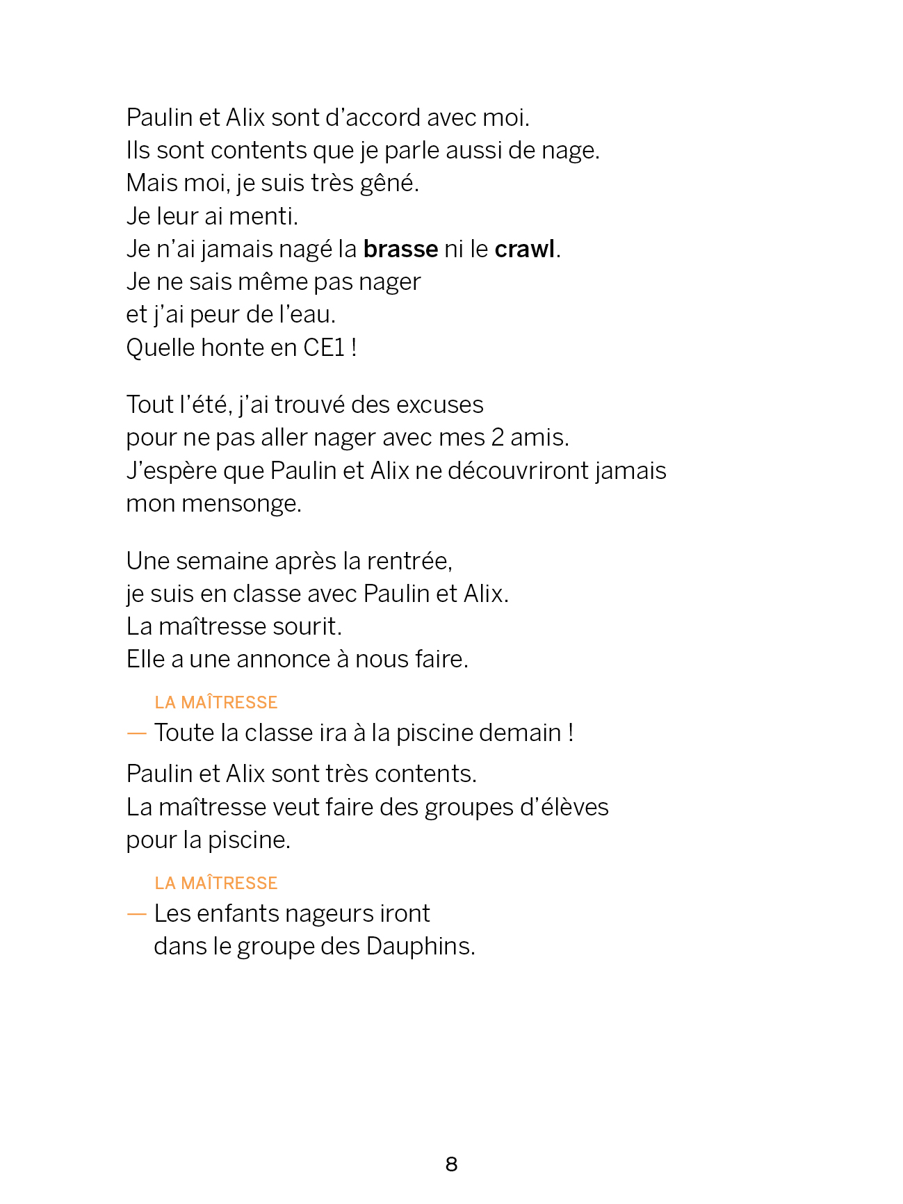 Le grand bain - Marie Lenne-Fouquet - Livre FALC - Kiléma Éditions