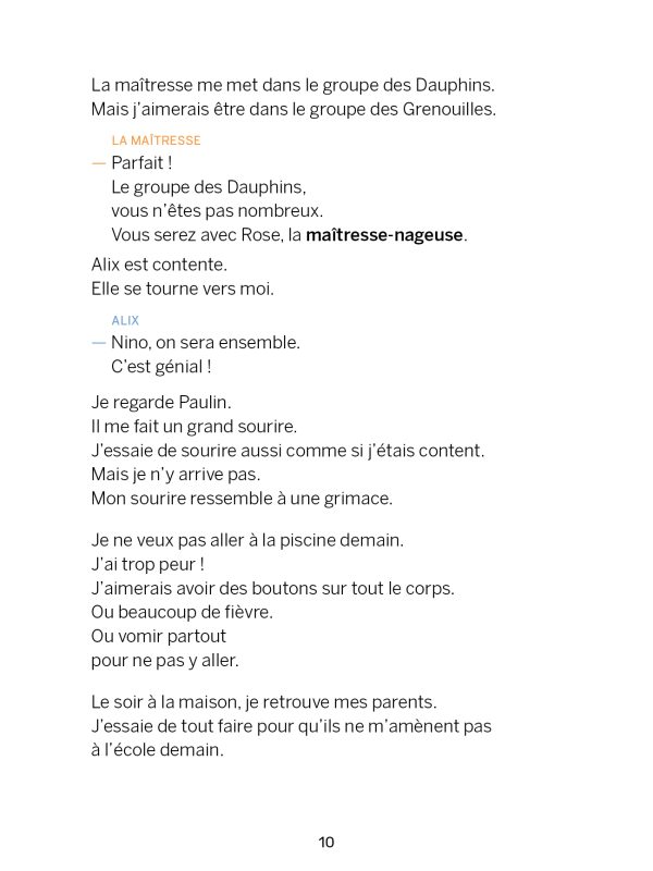 Le grand bain - Marie Lenne-Fouquet - Livre FALC - Kiléma Éditions