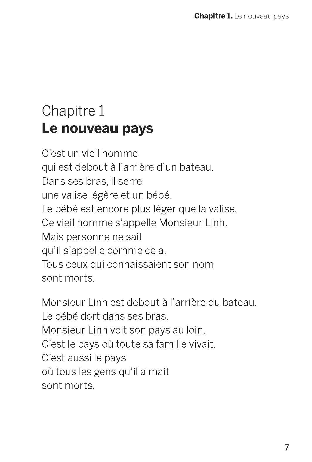La petite fille de Monsieur Linh - Philippe Claudel - Livre FALC - Kiléma Éditions